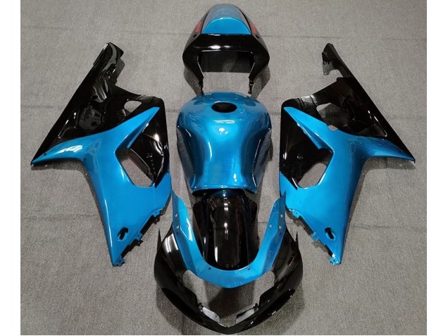 Gloss Light Blue and Black 01-03 GSXR 600-750 Fairings Gloss Light Blue and Black 01-03 GSXR 600-750 Fairings