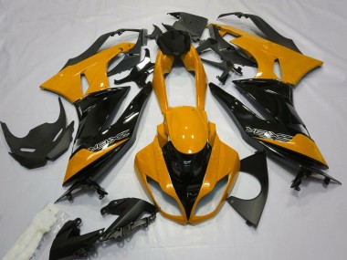 Gloss Orange and Black 09-12 ZX6R Fairings