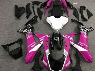 Gloss Pink Logo Style 15-19 R1 Fairings