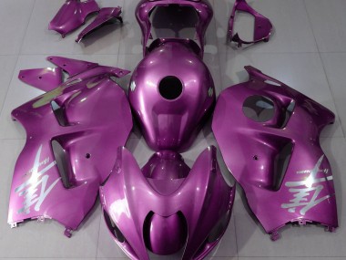 Gloss Pink & Silver Logo 97-07 GSXR 1300 Hayabusa Fairings