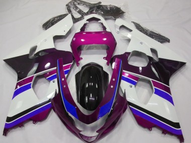 Gloss Pink and Blue 04-05 GSXR 600-750 Fairings