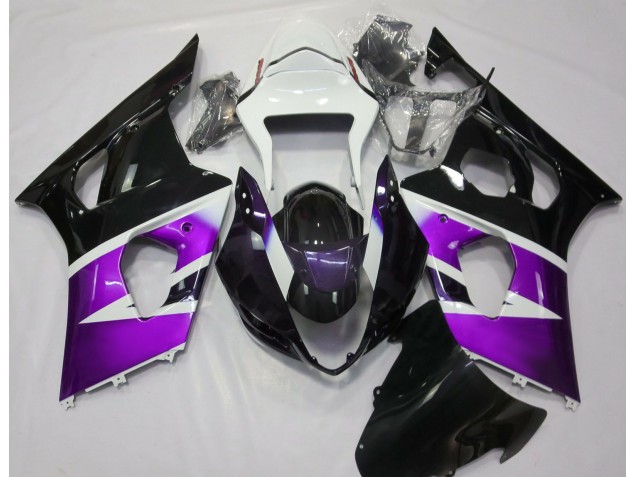 Gloss Purple and White 03-04 GSXR 1000 Fairings Gloss Purple and White 03-04 GSXR 1000 Fairings