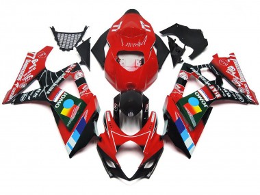 Gloss Red Multi Color 07-08 GSXR 1000 Fairings