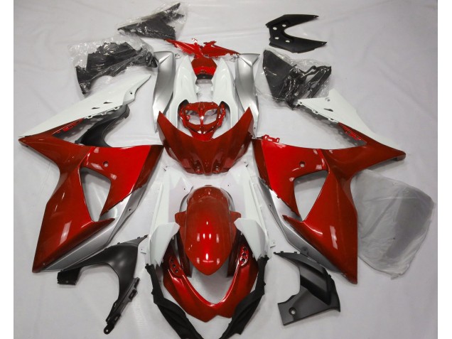Gloss Red & White 09-16 GSXR 1000 Fairings Gloss Red & White 09-16 GSXR 1000 Fairings