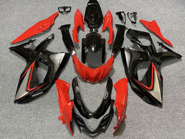 Gloss Red and Black 09-16 GSXR 1000 Fairings Gloss Red and Black 09-16 GSXR 1000 Fairings