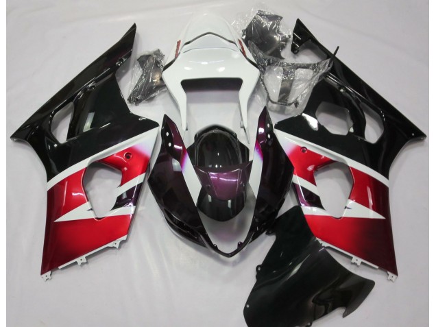 Gloss Red and White 03-04 GSXR 1000 Fairings Gloss Red and White 03-04 GSXR 1000 Fairings