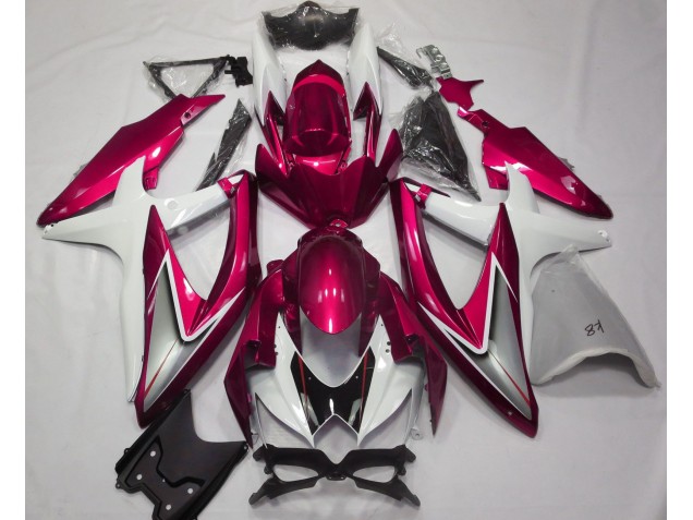 Gloss Red and White 08-10 GSXR 600-750 Fairings Gloss Red and White 08-10 GSXR 600-750 Fairings