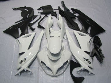 Gloss White 09-12 ZX6R Fairings