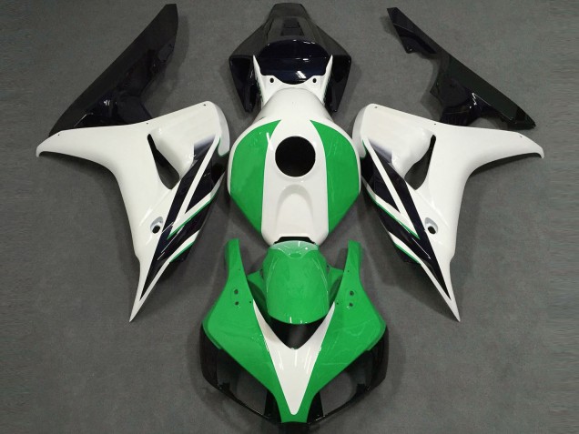 Gloss White Green Black 06-07 CBR1000RR Fairings Gloss White Green Black 06-07 CBR1000RR Fairings
