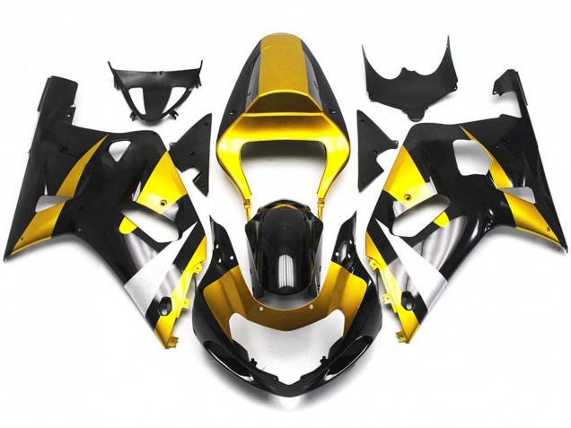 Gold and Gloss Black Style 01-03 GSXR 600-750 Fairings Gold and Gloss Black Style 01-03 GSXR 600-750 Fairings