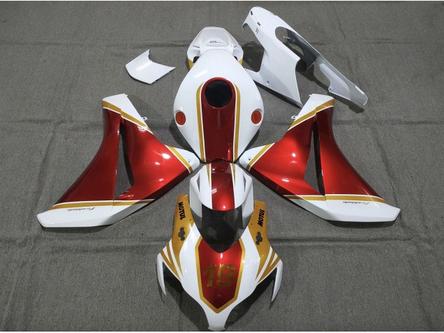 Gold and Red 19 08-11 CBR1000RR Fairings Gold and Red 19 08-11 CBR1000RR Fairings