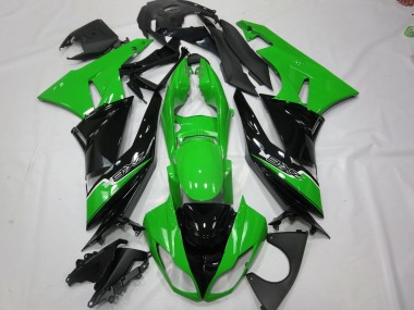 Green Black 09-12 ZX6R Fairings