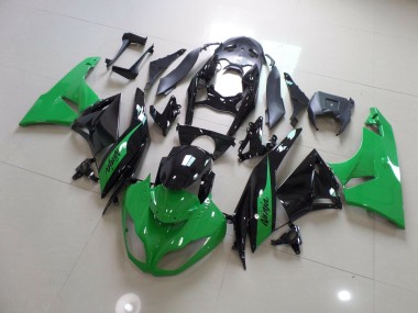 Green Black Ninja 09-12 ZX6R Fairings