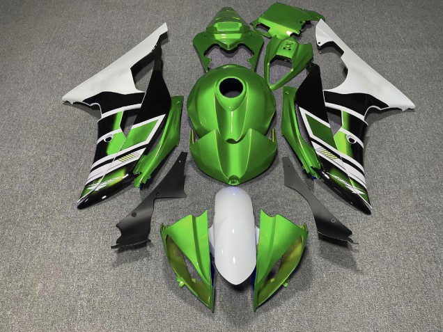 Green Black and White OEM Style 08-16 R6 Fairings Green Black and White OEM Style 08-16 R6 Fairings