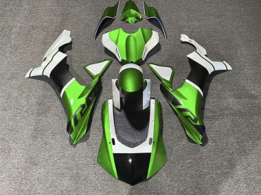 Green & Carbon Fiber Accents 15-19 R1 Fairings