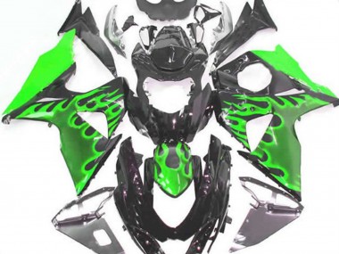 Green Flame 09-16 GSXR 1000 Fairings