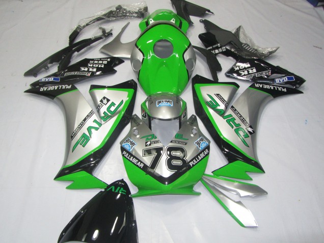 Green Silver 12-16 CBR1000RR Fairings Green Silver 12-16 CBR1000RR Fairings