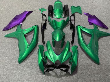 Green and Purple 08-10 GSXR 600-750 Fairings