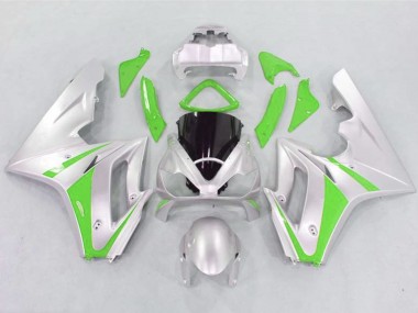 Green and Silver 06-08 Daytona 675 Fairings