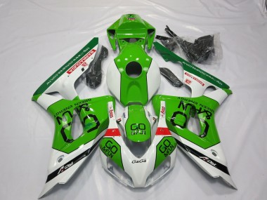 Green and White 06-07 CBR1000RR Fairings