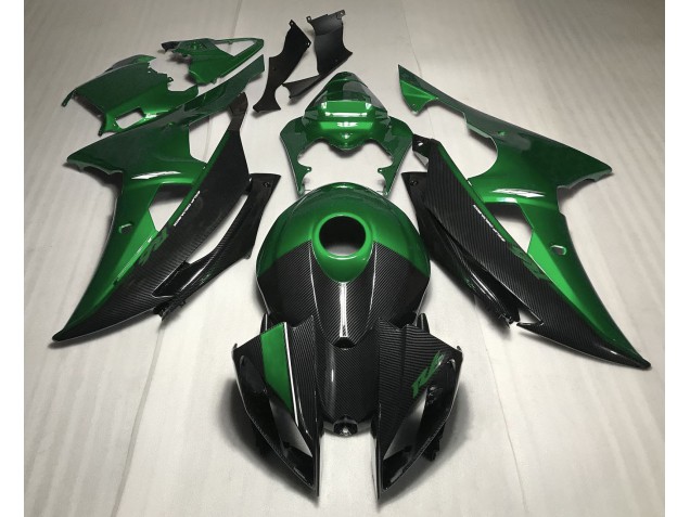 Green w Carbon Fiber Style 08-16 R6 Fairings Green w Carbon Fiber Style 08-16 R6 Fairings