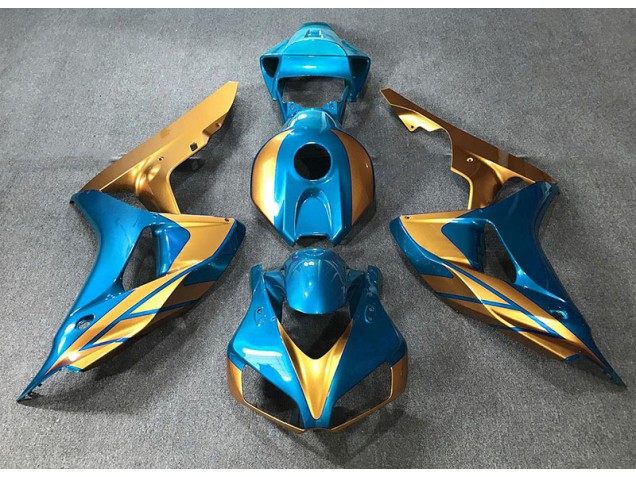 Light Blue & Gold 06-07 CBR1000RR Fairings Light Blue & Gold 06-07 CBR1000RR Fairings
