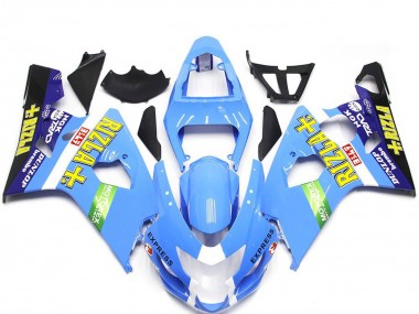 Light Blue Rizla Style 04-05 GSXR 600-750 Fairings
