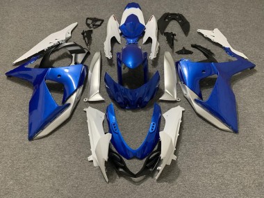 Light Blue & White 09-16 GSXR 1000 Fairings