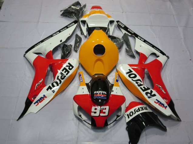 Light Orange White Repsol 06-07 CBR1000RR Fairings Light Orange White Repsol 06-07 CBR1000RR Fairings