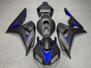 Matte Black and Blue 06-07 CBR1000RR Fairings