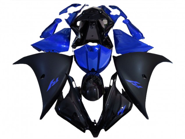 Matte Black and Blue 12-14 R1 Fairings Matte Black and Blue 12-14 R1 Fairings