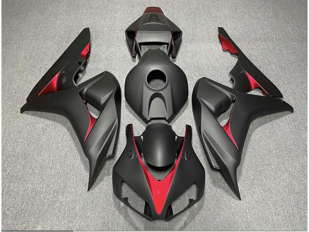 Matte Black and Light Blue 06-07 CBR1000RR Fairings