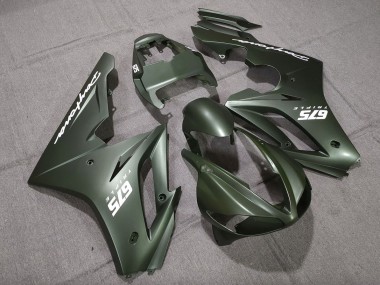Matte Green White 09-12 Daytona 675 Fairings