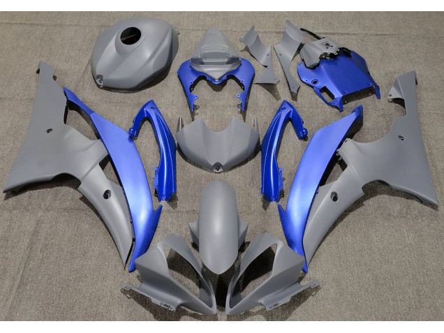 Matte Grey & Blue 08-16 R6 Fairings Matte Grey & Blue 08-16 R6 Fairings