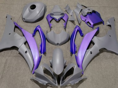 Matte Grey & Purple 08-16 R6 Fairings