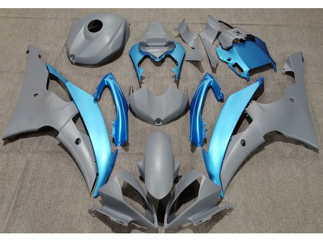 Matte Grey & Sky Blue 08-16 R6 Fairings Matte Grey & Sky Blue 08-16 R6 Fairings