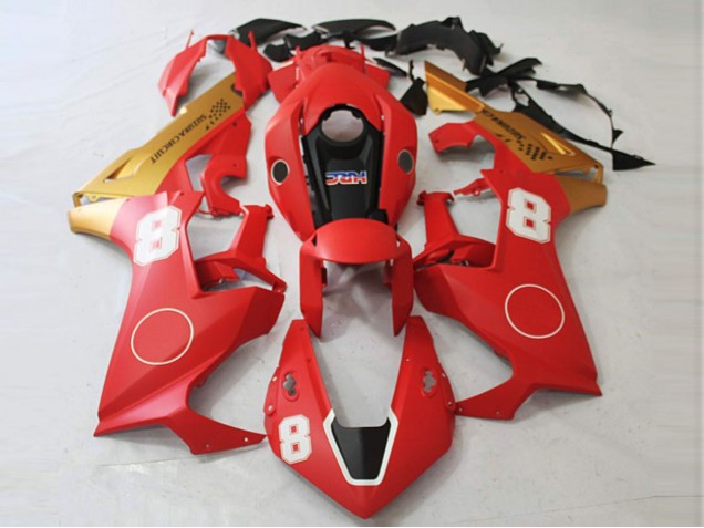 Matte Red and Matte Gold 17-23 CBR1000RR Fairings Matte Red and Matte Gold 17-23 CBR1000RR Fairings