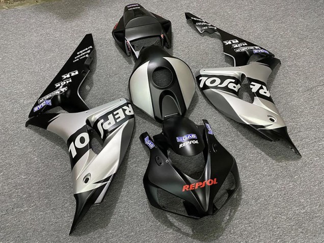 Matte Silver Repsol 06-07 CBR1000RR Fairings Matte Silver Repsol 06-07 CBR1000RR Fairings