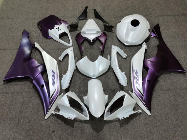 Matte White and Purple 08-16 R6 Fairings Matte White and Purple 08-16 R6 Fairings
