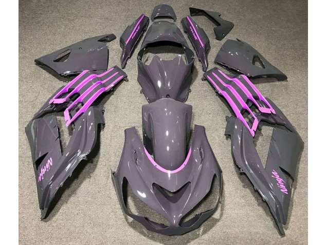 Nardo Grey & Pink 12-21 ZX14R Fairings Nardo Grey & Pink 12-21 ZX14R Fairings