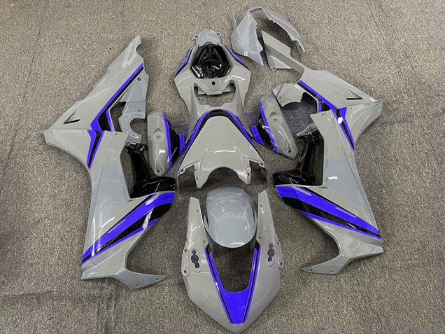 Nardo with Blue Stripes 17-23 CBR1000RR Fairings Nardo with Blue Stripes 17-23 CBR1000RR Fairings