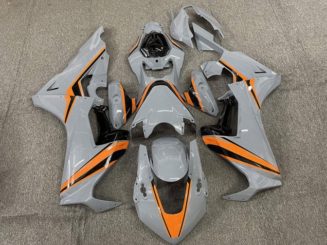 Nardo with Orange Stripes 17-23 CBR1000RR Fairings Nardo with Orange Stripes 17-23 CBR1000RR Fairings