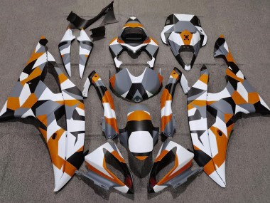 Orange Camo Plain 08-16 R6 Fairings