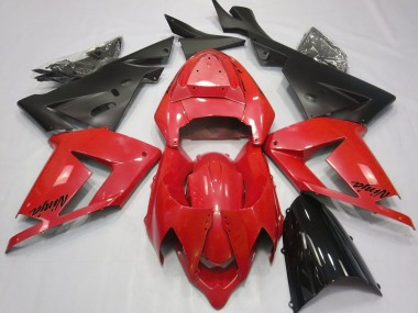 Pearl Red & Black 04-05 ZX10R Fairings