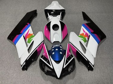 Pink and Blue Flag 04-05 CBR1000RR Fairings