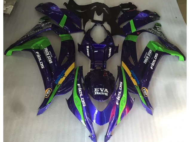 Purple Green and Gloss 16-19 ZX10R Fairings Purple Green and Gloss 16-19 ZX10R Fairings
