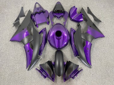 Purple and Matte Black 08-16 R6 Fairings