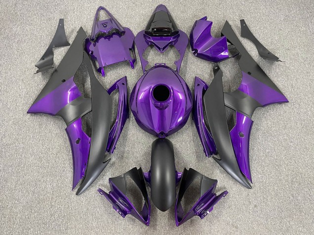 Purple and Matte Black 08-16 R6 Fairings Purple and Matte Black 08-16 R6 Fairings