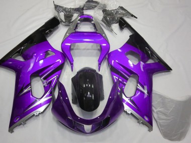 Purple and Silver 01-03 GSXR 600-750 Fairings