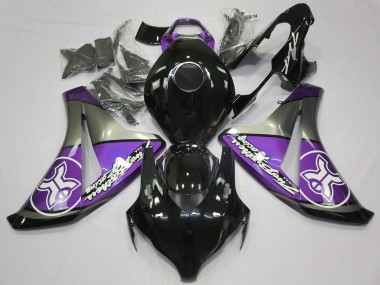 Purple on Black Custom 08-11 CBR1000RR Fairings